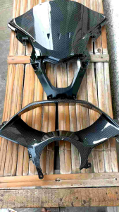 panel depan dan cover spedometer pcx 160 karbon