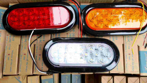 đèn led hậu  đèn led gắn cản sau hình quả soài gắn cản sau12v 24v  2019 . 2 chức năng