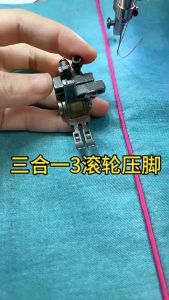 Chân vịt đa năng bánh xe chóng nhăn chuyên may vải bóng vải thu may simili may da may dây kéo... Chân vịt bánh xe chống nhăn dùng cho máy may công nghiệp 1 kim