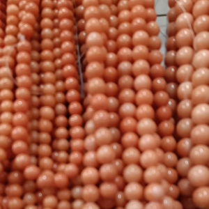 Calcite beads stone coated Apricot crush Color of the year 2024 Natural beads perfect for bracelets lucky Charm.