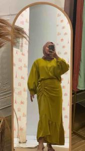 Kinna set - Oneset rok serut - Oneset crinkle airflow premium