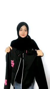 Jaket Crope Wanita - LIVESWEET Sweater Zipper Hoodie Crope Top