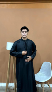 Gamis Jubah Thobe/Gamis Saudi Zipper Premium/Lengan Panjang/Qulhu Jubah
