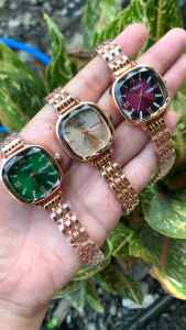 Jam Tangan Wanita Ayoushi Square Analog Kalender Aktif Tahan Air Garansi Original