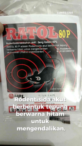 RATOL 80P 10gram rodentisida racun tikus