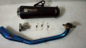knalpot racing original Nmax new nmax old aerox new aerox old pcx155 pcx 150 adv 150 adv new xmax250 vario 110 vario 125/150 scoopy beat street genio mio soul gt mio sporty mio j gt m3 LEXI FAZZIO X-RIDE fullset original brazzer exhaust V-PRO black