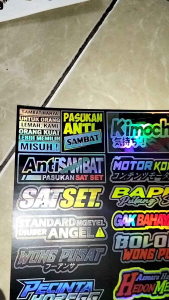 STIKER KATA KATA BAHAN HOLOGRAM ISI 33 PCS
