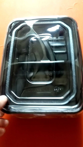 Mika Bento 4 sekat / Box Bento / Tray Bento Hitam isi 50 Set