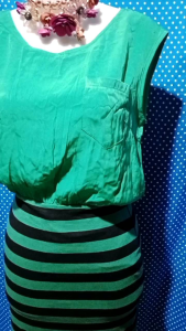 DRESS KUTUNG/SLEEVELESS HIJAU BODYCON 125