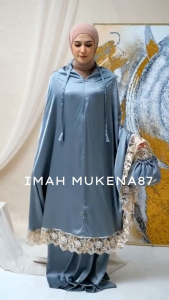 Mukena Dewasa Sutra Silk 2in1 Amora Renda Mewah