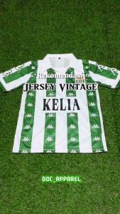 Jersey Vintage Real Betis / Streetwear / Jersey / Oversize / Boxy fit / Vintage / Retro / Rugby / NFL / Korea / Band / Bloke Core / Music / Musik / Jersey Timnas / Casual bleach