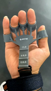 Alat Kekuatan Jari Tangan: Finger Trainer Guitar Training Aid 6-Level Tension Restorer Silicone Puller