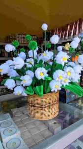 bunga lily in the valley kawat bulukawat bulubunga hias pot