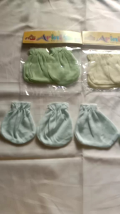 SARUNG TANGAN KAKI BAYI NEWBORN POLOS ISI 6PCS / SET SARUNG TANGAN KAKI BAYI BARU LAHIR BAHAN KATUN HALUS LEMBUT