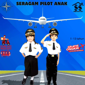 Seragam Baju Pilot Anak & Kado Ulang Tahun Anak