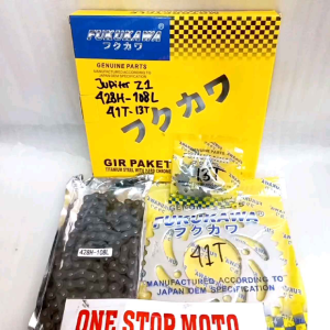 GEAR SET GIR PAKET DRIVE CHAIN KIT JUPITER Z1 ORIGINAL ORI ASLI FUKUKAWA