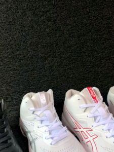 GEL HOOP V15 GRADE A (WHITE RED) FREE KAOS KAKI+TAS