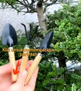 SET 3 IN 1 SEKOP GARPU CANGKUL MINI/ALAT BERKEBUN/GARDEN TOOLS