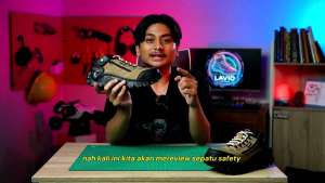 Sepatu Boot Safety Pria Keren Mood Booster Low Lavio E95 Hikking Proyek Murah cod