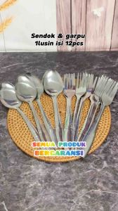 Sendok Garpu Set Stainless Sendok Makan 12 pcs Sendok Teh Kopi GSF Free Bubble Wrap