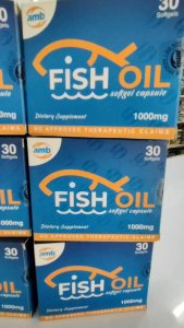 AMB MEGANOVA Fish Oil 1000mg Softgel 30s - Dietary Supplement - Heart & Blood Pressure - FDA Approved - No Approved Therapeutic Claims