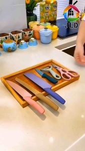 Pisau set lengkap Pisau Dapur Set 6 in 1 Bahan Stainless Steel / Great Ceramic Knife Set pisau corak