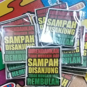 Jual Sticker Kata-Kata Motivasi Dengan Bahan Vinyl Laminasi Glossy Ukuran 7x6 cm