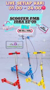 Scooter PMB ST 09 Rem Tangan Otoped Skuter Anak
