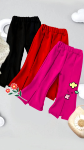 Celana Panjang Anak Perempuan Cutbray Scuba Premium Celana Cutbray Anak Perempuan 1-10th Model Kekinian Belah Tengah Terbaru Scuba