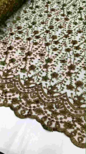 Kain tulle bordir pinggiran | Bahan kebaya terbaru | Motif Kecil kecil | Murah!