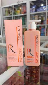 Kem Dưỡng Thể Trắng Da Chống Nắng ROVINA Trứng Cá Tầm 200ml Body Lotion Dưỡng Trắng Da Toàn Thân