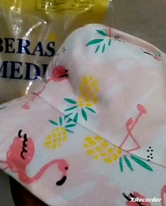 CAE - Topi Anak Perempuan 1-4 tahun Pink Flaminggo Bucket Hat Import