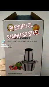 3L Stainless Steel Mixer Meat Mincer Powerful Extra Large Size Chopper Processor Blender/Pengisar Daging