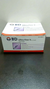 BD Ultra Fine II Insulin Syringe 0.3 mL (31G)8mm