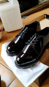 Sepatu PDH Tali Pendek Varian Kilap dan Doff OOTD Formal Harian Security pria kuliah Kantor satpam