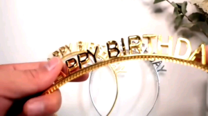 Happy Birthday Letters Hair Band Head Band Hair Pin Adult Funny