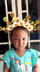 Mahkota Bando Adat Bali & Kamboja Putih