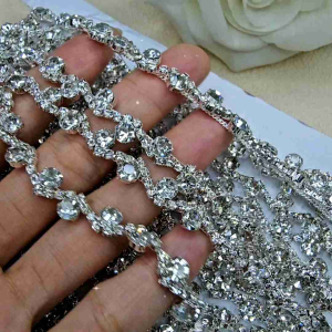 [ MÃ 04_90CM] DÂY ĐÁ PHA LÊ LOẠI 1 CAO CẤP_DÂY ĐÁ ĐỒNG KHÔNG RỈ SÉT DÙNG TRANG TRÍ ÁO VÁY ĐẦM