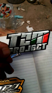 EMBLEM KNALPOT RACING berbagai merek bahan berkualitas