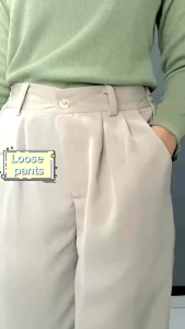 Loose Pants - Trousers Wanita Loose Pants Celana Kulot Wanita Celana Kantor Formal / Casual Bahan Shakila Premium