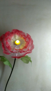 Aksesoris Bunga Lampu Motif Peony & Dekorasi Interior