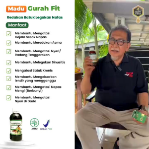 Madu Gurah Fit Asli Obat Batuk Berdahak Kering dan Gatal - Gurahfit Obat Sinusitis
