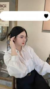 [3-5/8 Hoàn Tiền 25%] Gọng kính xẻ cước thời trang nam nữ gọng kính nửa viền 20386A