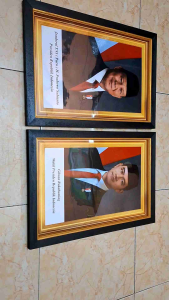 Hiasan Dinding Cetak Poster Presiden & Wakil Presiden Terpilih 2024 Plus Bingkai Ukuran 35x53cm