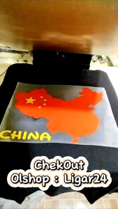 Baju Kaos Souvenir Chinese Map Kaos Oleh Oleh Peta China/Ligar24 tshirt