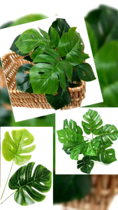 Daun Monstera AL03: Tanaman Hias Plastik Artificial & Hiasan Ruang