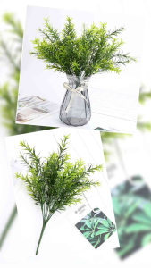 Daun Rumput Asparagus AL07 Rosemary Artificial Dekorasi Buket Wedding Wisuda