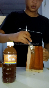 Politur Kayu Pakai Air Waterbased Kecil 100ml Siap Pakai