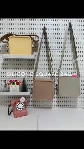 JIGLIE SHOP SILICONE NEW SQUARE BAG DETACHABLE STRAP