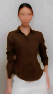 kemeja wanita fitted stripe salur basic Luna stripe kemeja fitted